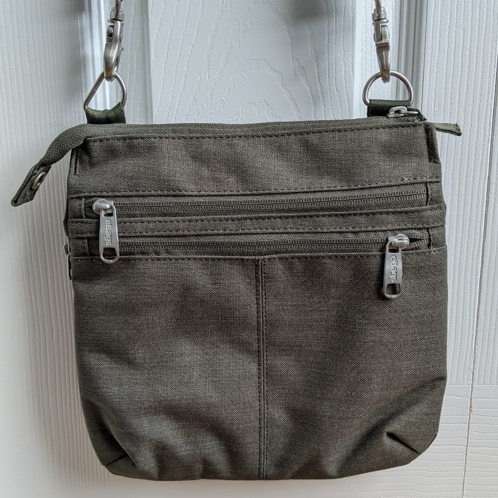 eBags Villa crossbody w/ RFID, Sage Green